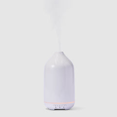 IKOU ceramic ultrasonic aroma diffuser accessory with a sleek design, perfect for enhancing home or office spaces with fragrance.