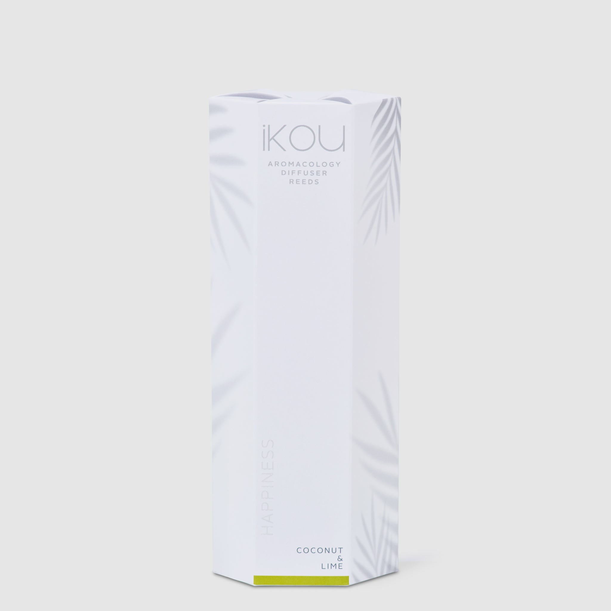 White product packaging with 'IKOU' branding on a light gray background