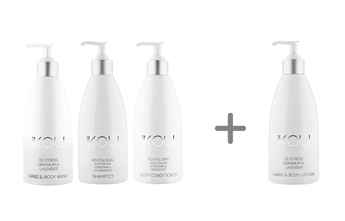 De-Stress Shower Trio + 50% off Body Lotion - IKOU
