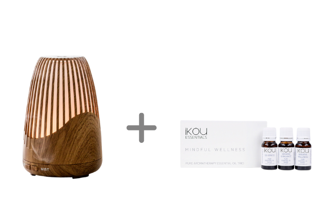 Aromatherapy Diffuser + 50% off Essential Oil Trio - IKOU