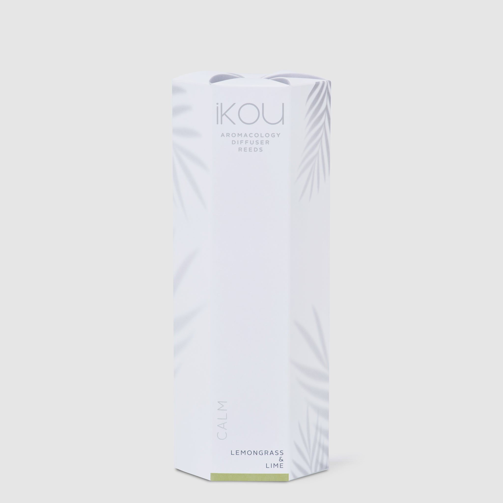 IKOU Lemongrass Lime diffuser on a light gray background