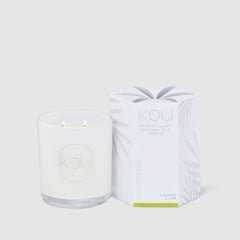 Ikou candle with packaging on a white background