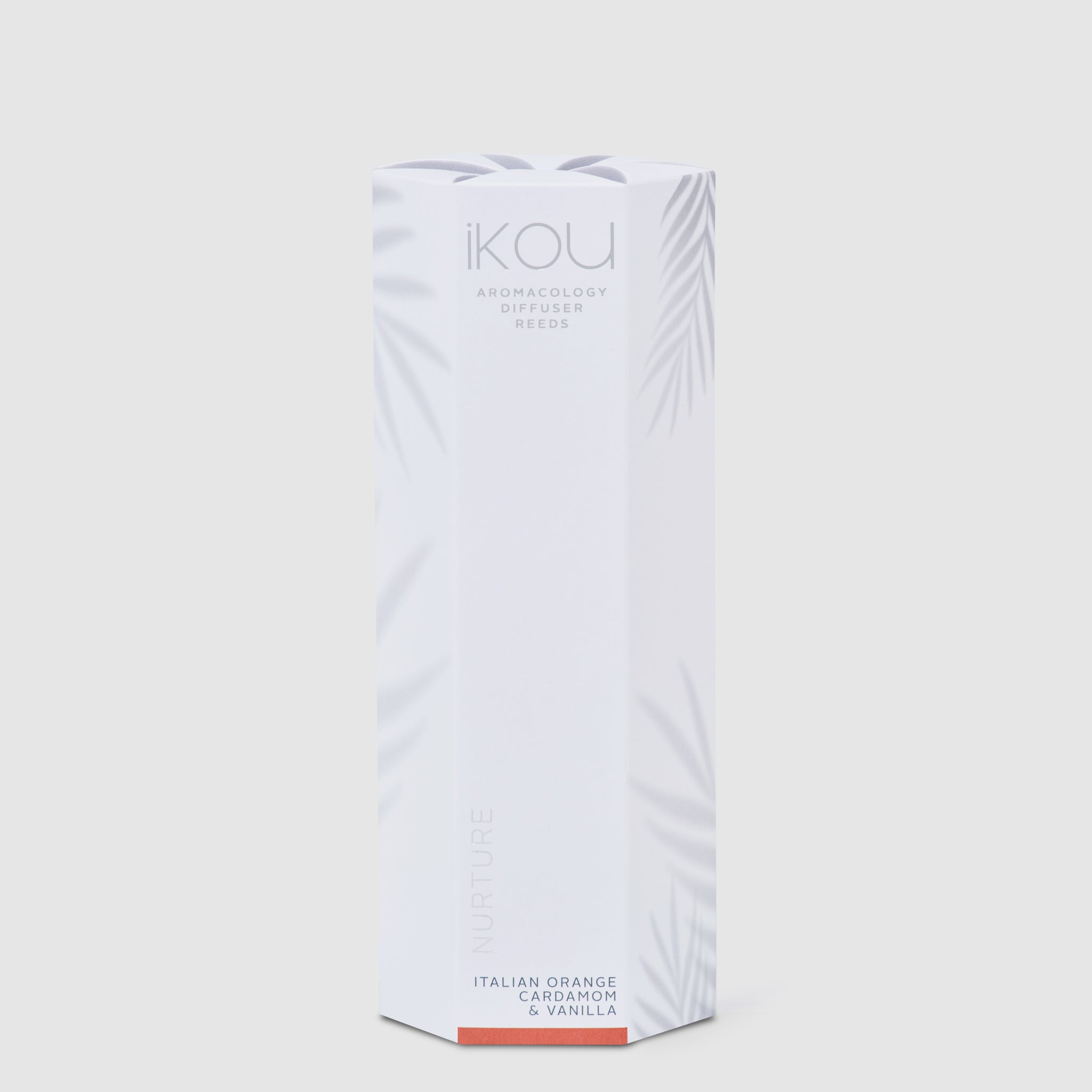 IKOU diffuser pod packaging on a light gray background