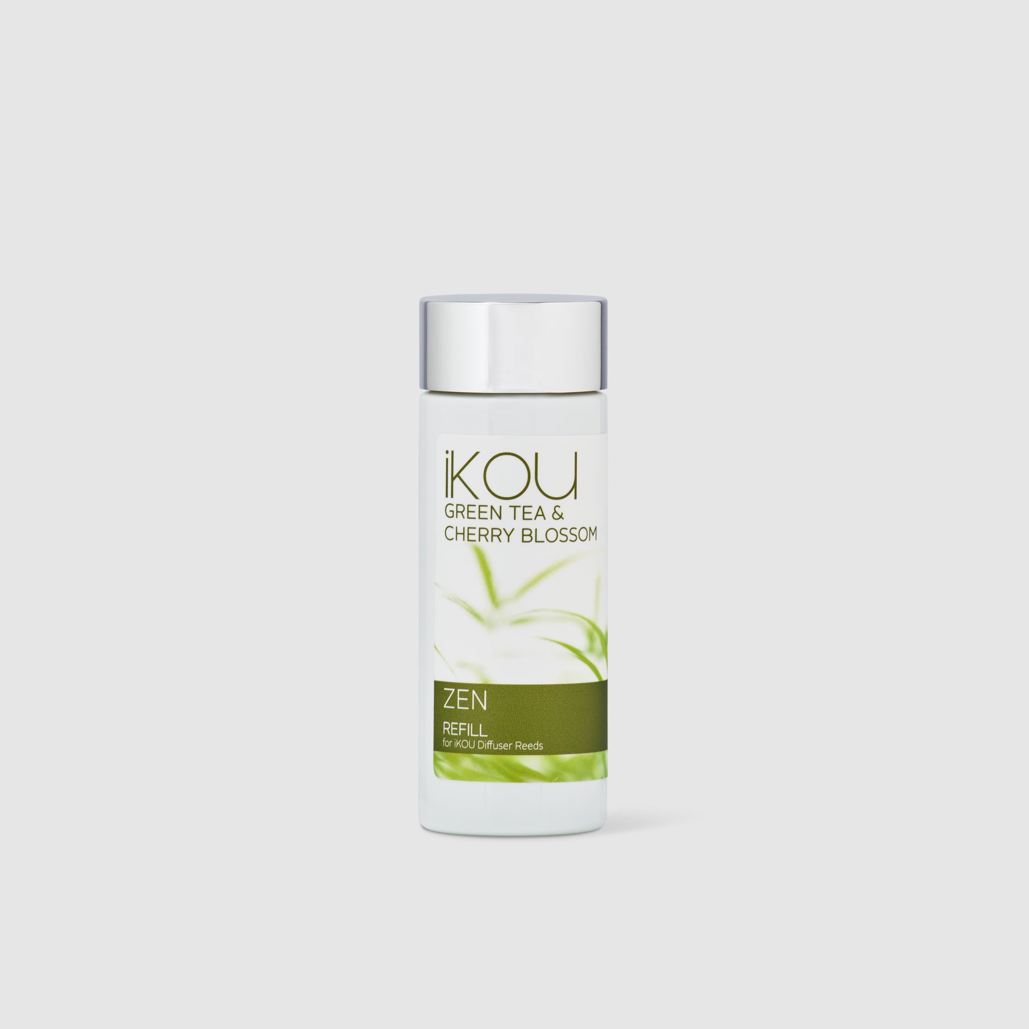 IKOU Green Tea & Cherry Blossom bottle on a white background